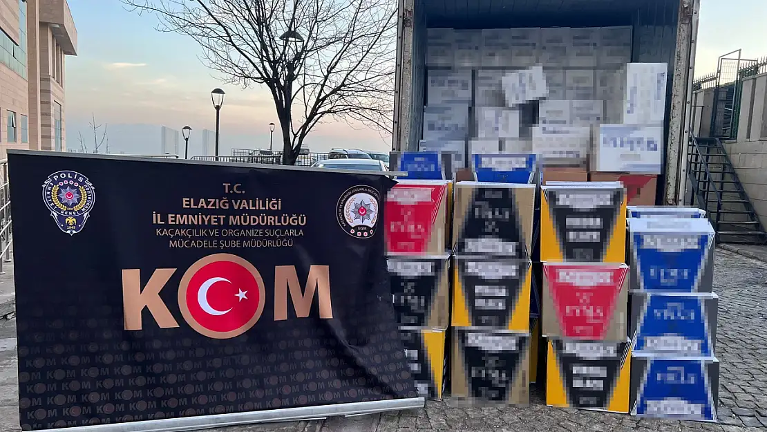 Elazığ'da 2 Milyon 564 Bin Makaron Ele Geçirildi