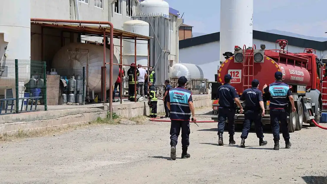Elazığ'da Gaz Tesisinde Patlama!