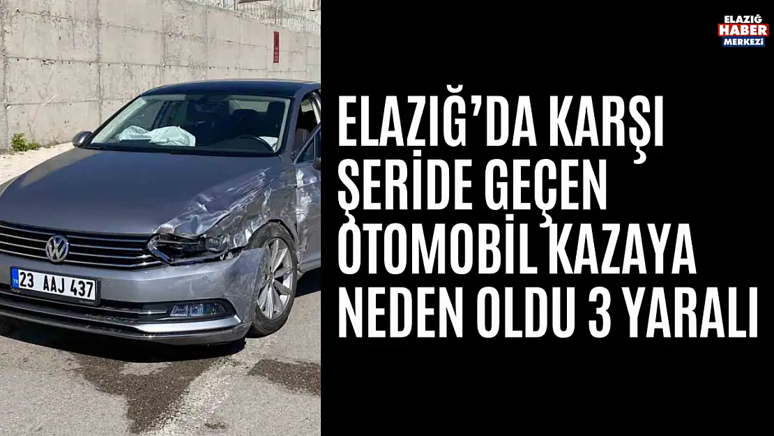 Karşı Şeride Geçen Otomobil, Kazaya Neden Oldu: 3 Yaralı