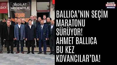 ETSO Başkan Adayı Ahmet Ballıca, Kovancılar'da