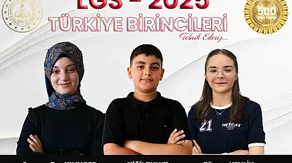 Elazığ'da 3 Öğrenci LGS'de 500 Tam Puan Aldı