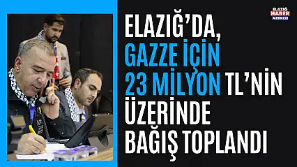 Elazığ'da Gazze İçin Büyük Yardım!