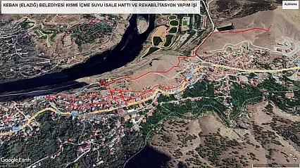 Keban Belediyesi, İçme Suyu İsale Hattı ve Rehabilitasyon Yapım İşi İhalesine Çıkacak