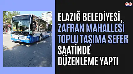 Zafran Sefer Saatlerinde Düzenlemeye Gidildi!