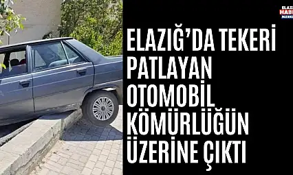 Tekeri Patladı Kömürlüğün Üzerine Çıktı