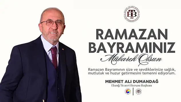 Başkan Mehmet Ali Dumandağ'dan Ramazan Bayramı Mesajı