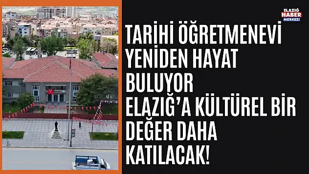 Tarihi Öğretmenevinde Restorasyon Çalışmaları Başladı