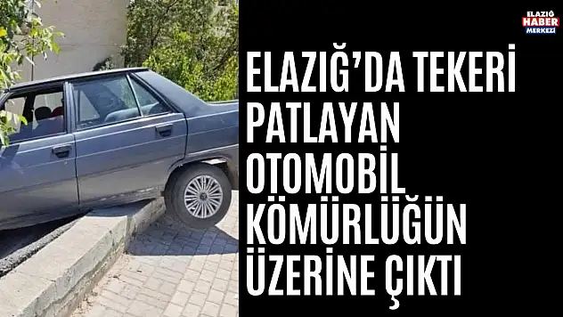 Tekeri Patladı Kömürlüğün Üzerine Çıktı
