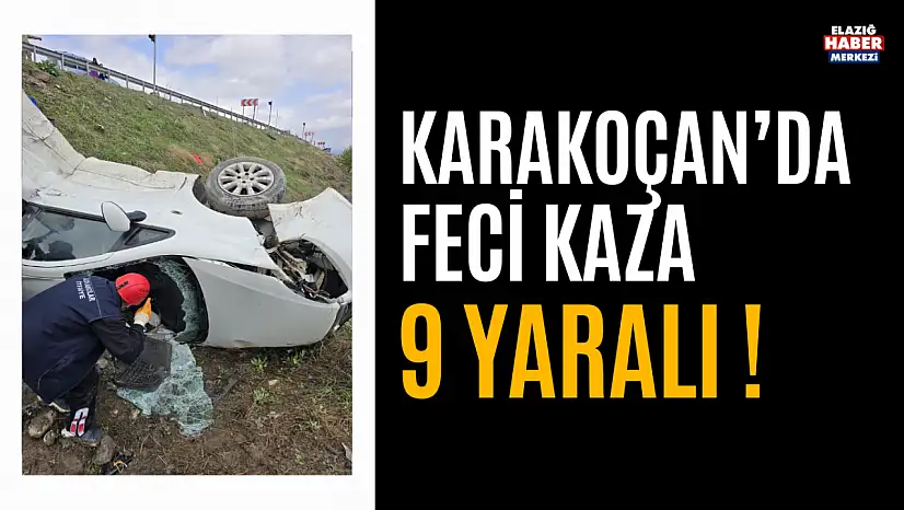 Karakoçan'da Kaza:9 Yaralı