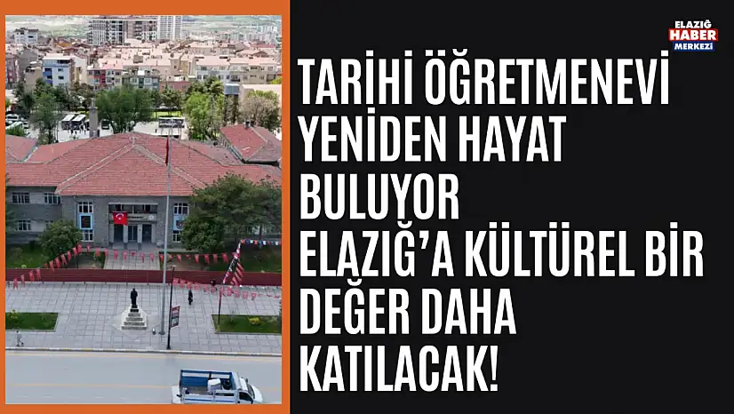 Tarihi Öğretmenevinde Restorasyon Çalışmaları Başladı