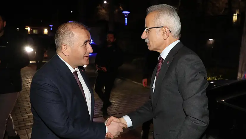 Ulaştırma ve Altyapı Bakanı Abdulkadir Uraloğlu Elazığ'a Geldi