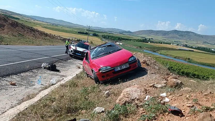 Elazığ'da Trafik Kazasında  1 Kişi Yaralandı